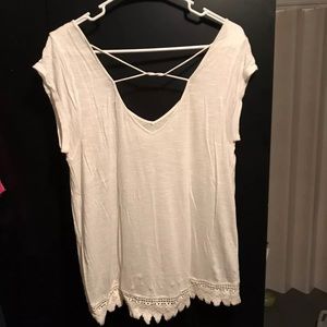 American Eagle white top